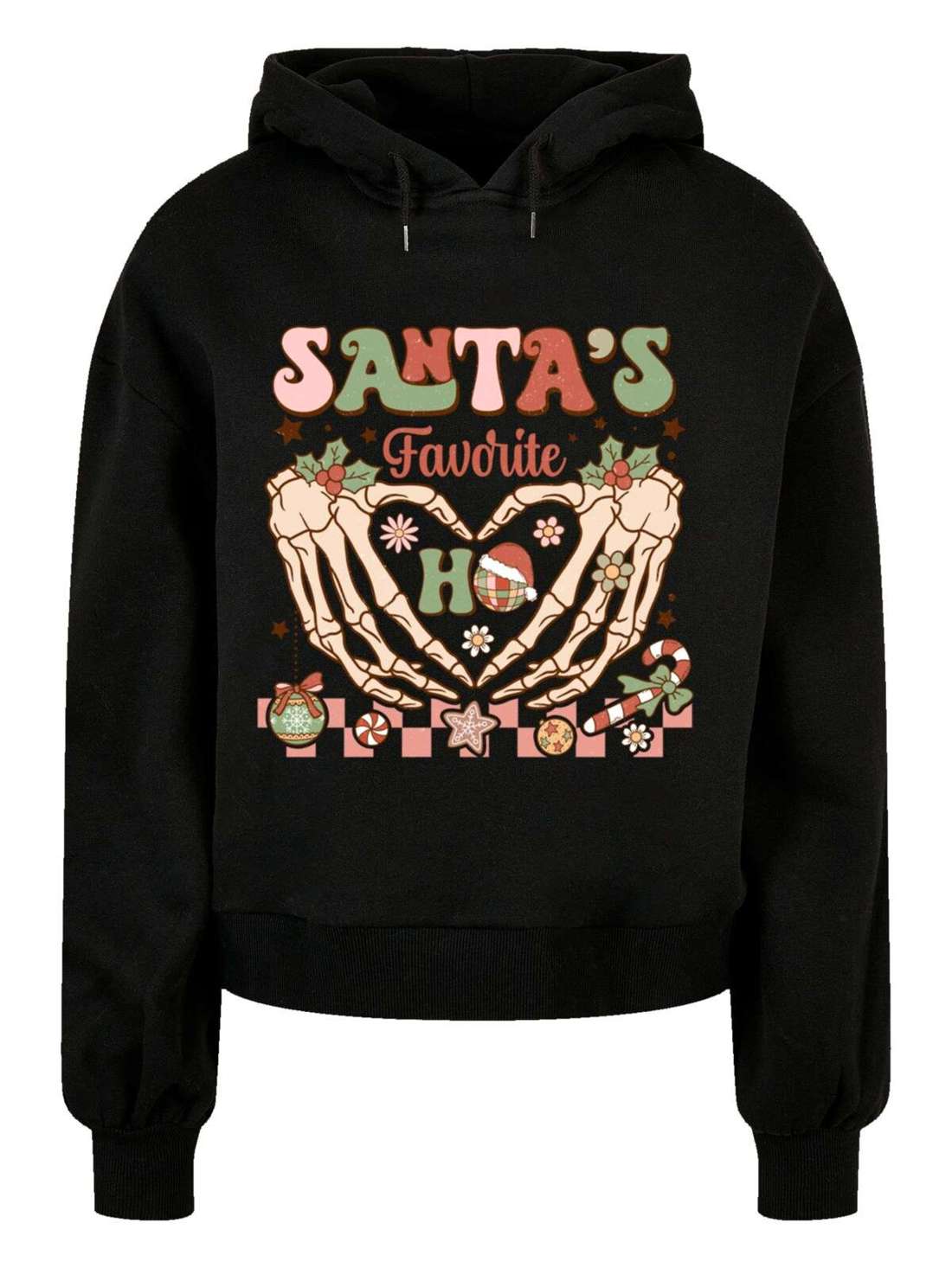 Свитшот Santas favorite Ho Ho Ho Christmas