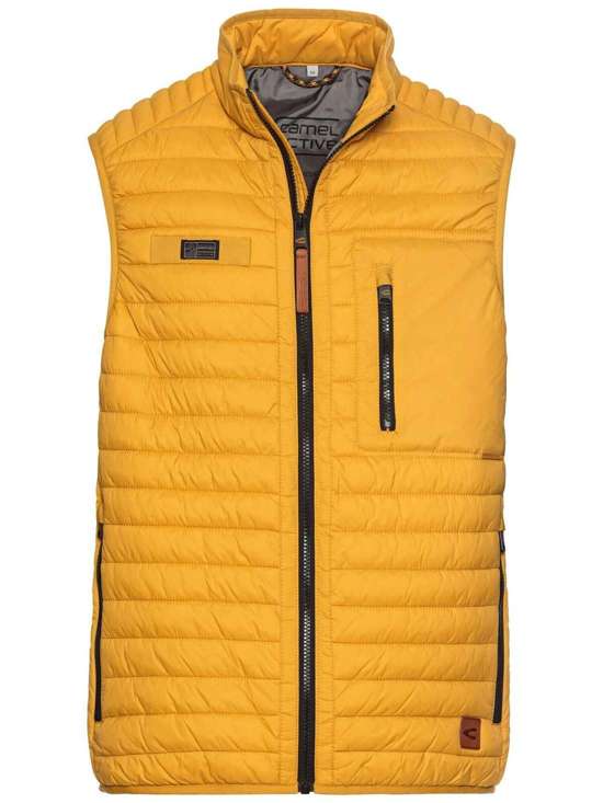 Стеганый жилет с карманом на молнии