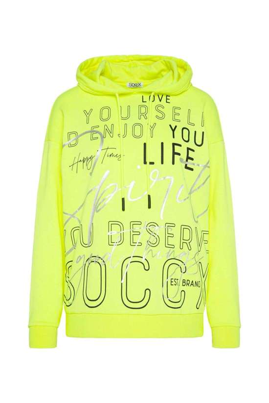 Толстовка с капюшоном и надписью