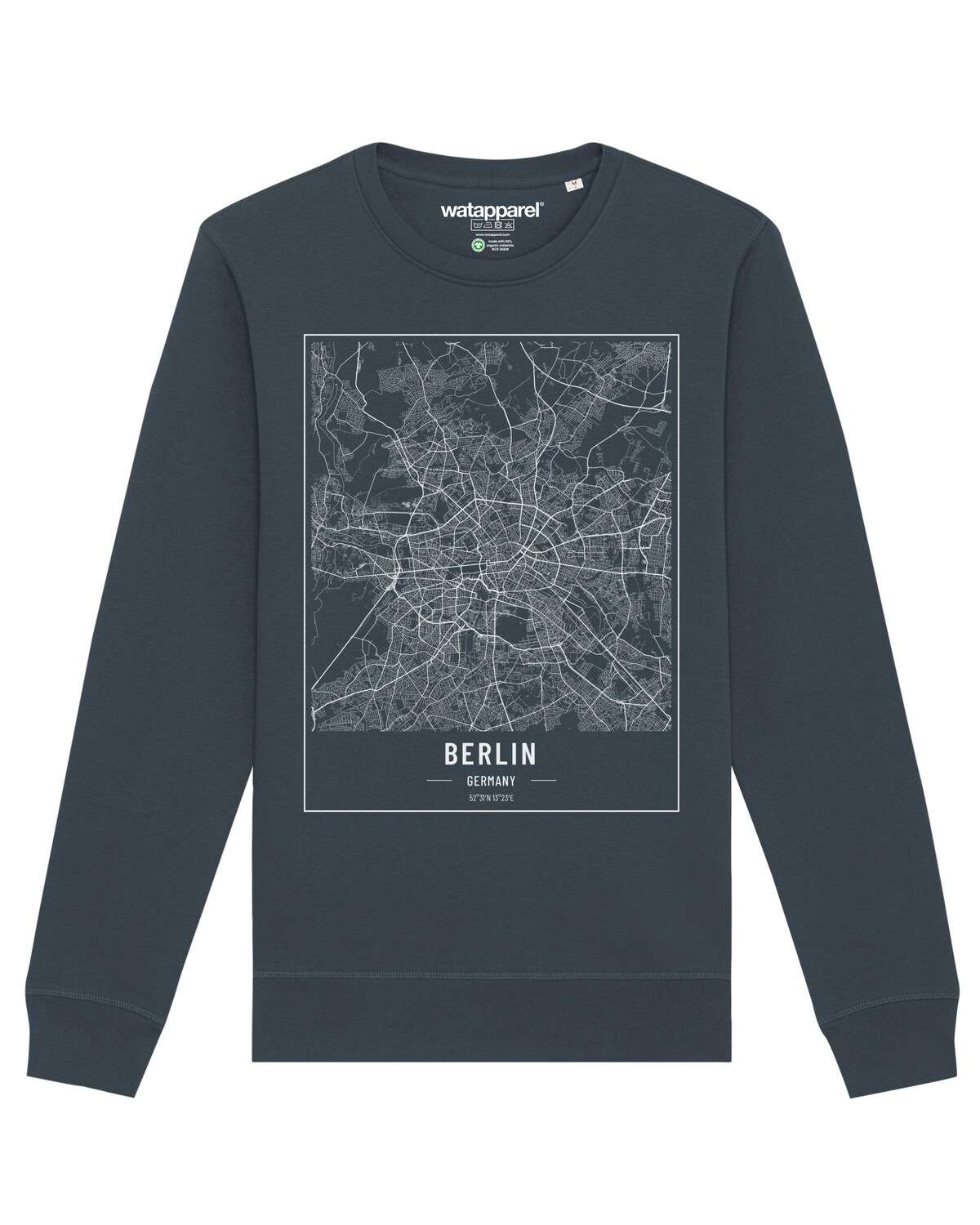 Свитшот City maps Berlin Landkarte