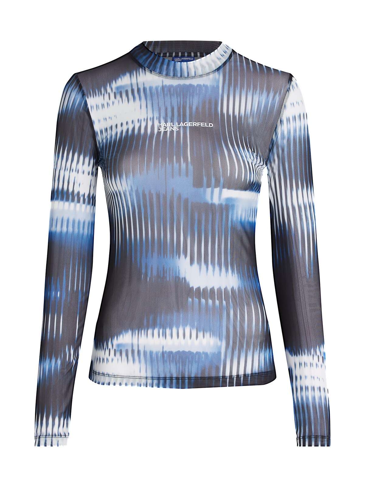 Топ MESH-TOP MIT GLITCH-PRINT