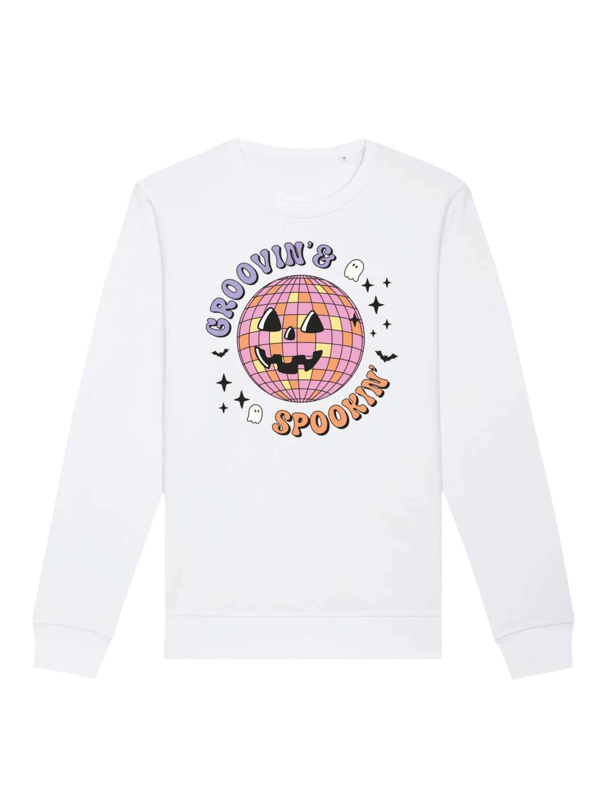 Свитшот Retro Halloween Groovin and spookin Disco ball