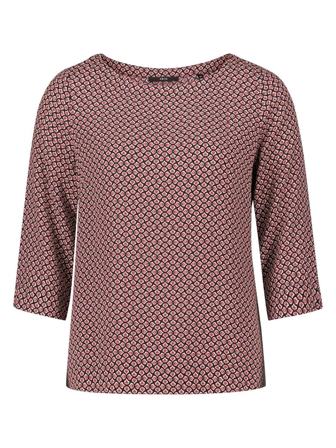 Блузка из вискозы с принтом