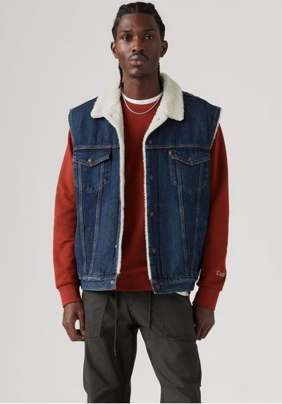 Джинсовый жилет с подкладкой под кожу ягненка SLEEVELESS TYPE 3 SHERPA