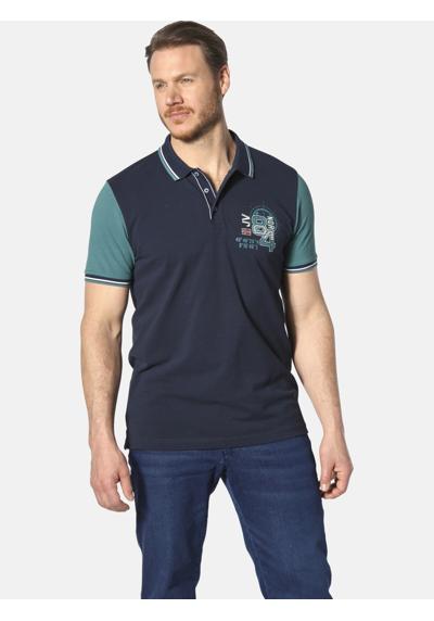 Рубашка-поло с контрастными рукавами Poloshirt OLEJORN
