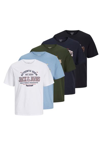 футболка T-Shirt JJELOGO TEE 5PK 5er Pack