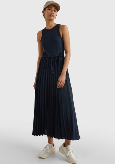 Платье миди с бантом на талии »RIB TANK PLEATED DRESS MIDI NS«