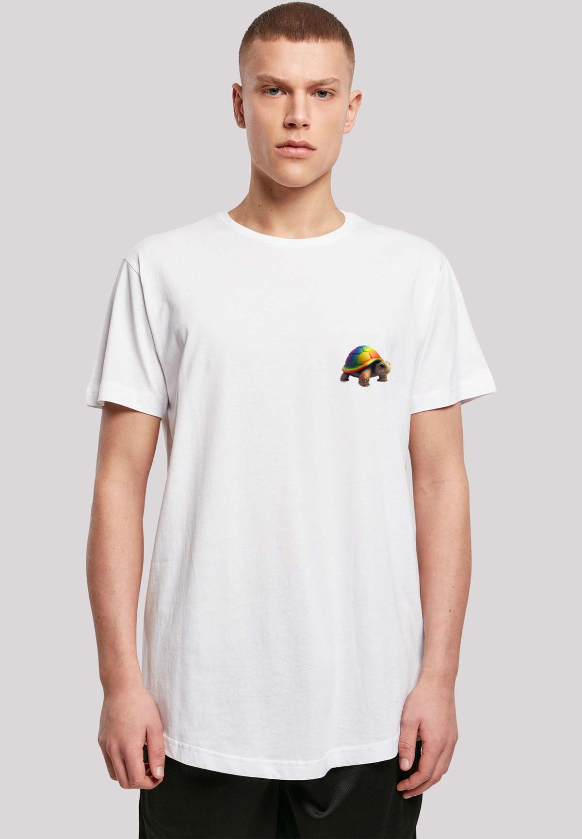 футболка Rainbow Turtle LONG TEE