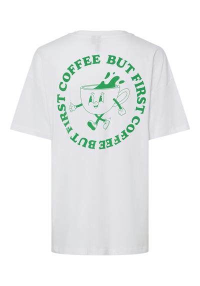 Bright White Print:FERN GREEN COFFEE
