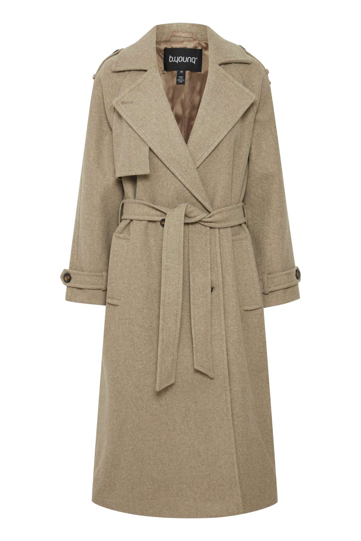 Шерстяное пальто Wollmantel BYCILIA TRENCH COAT -