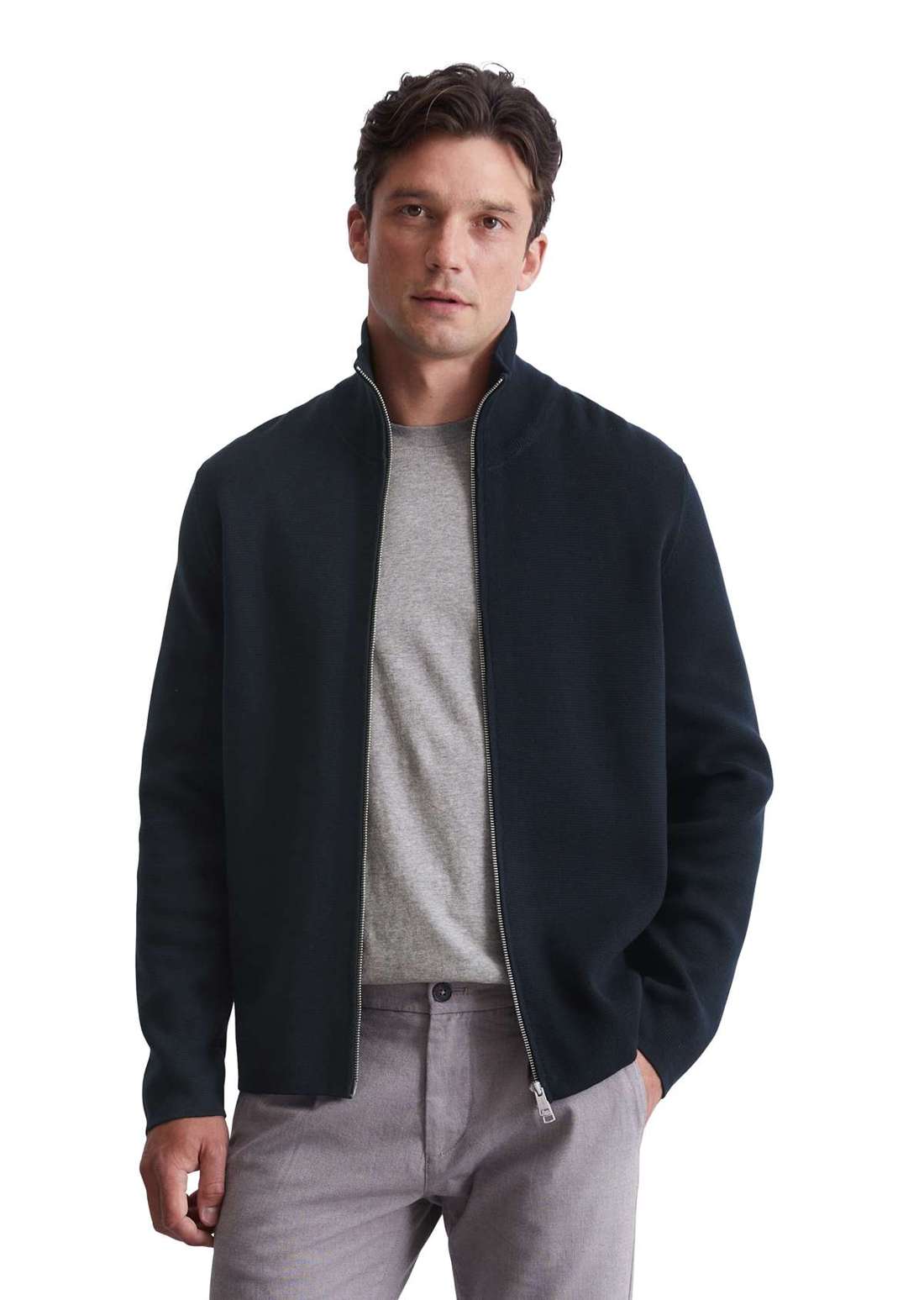 Кардиган с двусторонней молнией Zipped Trainer Jacket