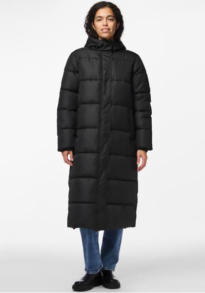 стеганое пальто PCMADDIE LONG PUFFER JACKET NOOS BC