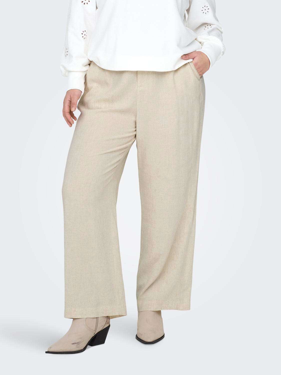 Костюмные брюки CARAGNES MW LINEN BL MEL PANT TLR