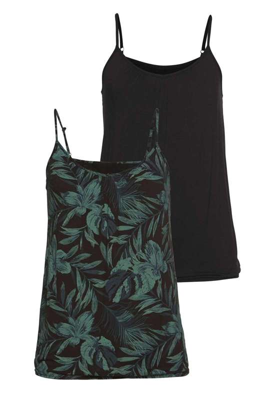 Верх спагетти mit Raffung am Ausschnitt