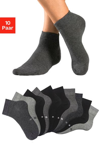 4x schwarz, 2x anthrazit meliert, 2x grau meliert,