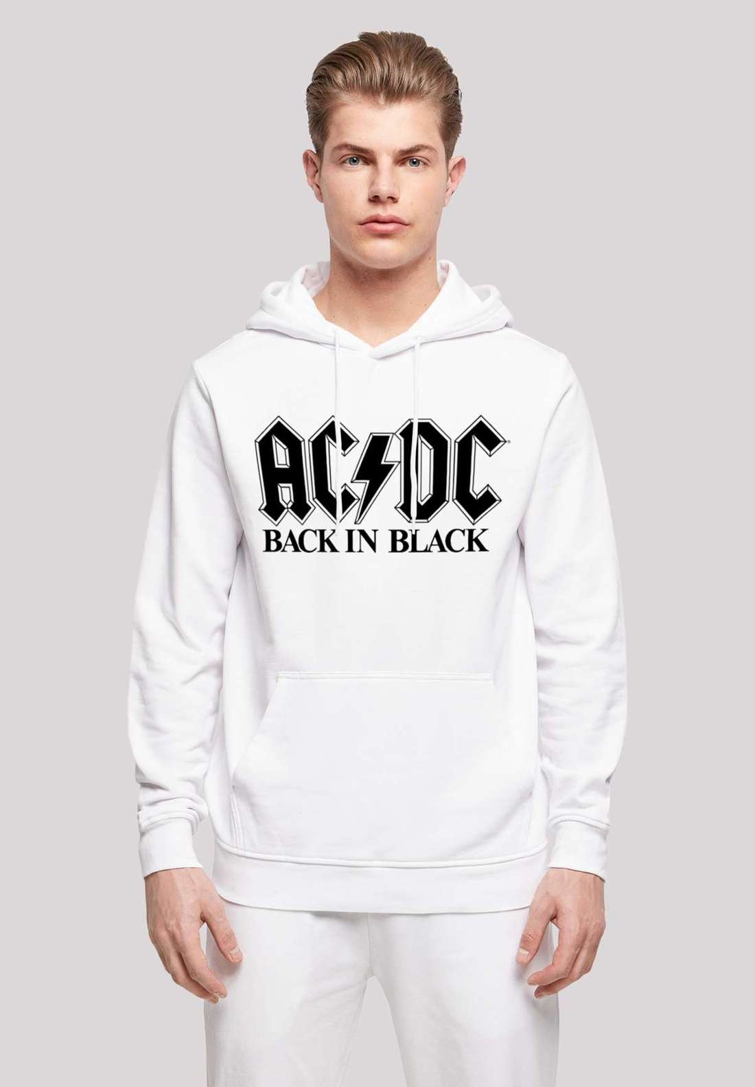 Толстовка с капюшоном ACDC Rock Band Back In Black Logo