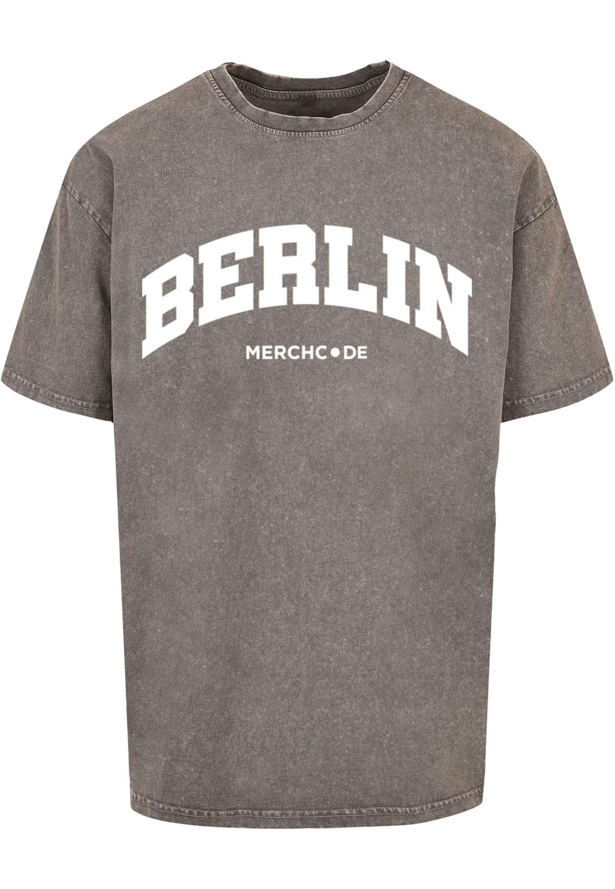 футболка Herren Berlin Wording - Acid Washed Oversize Tee