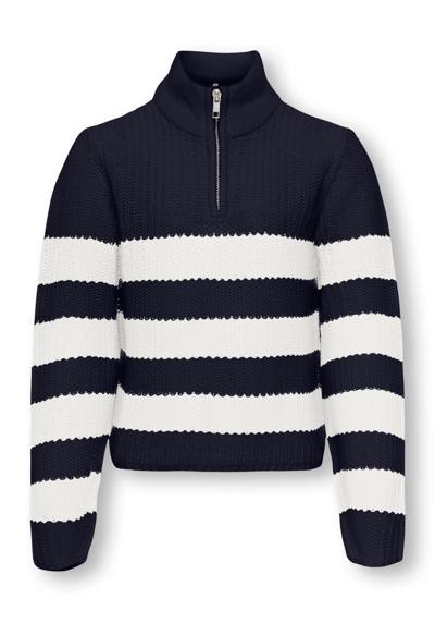 Maritime Blue Stripes:Cloud Dancer