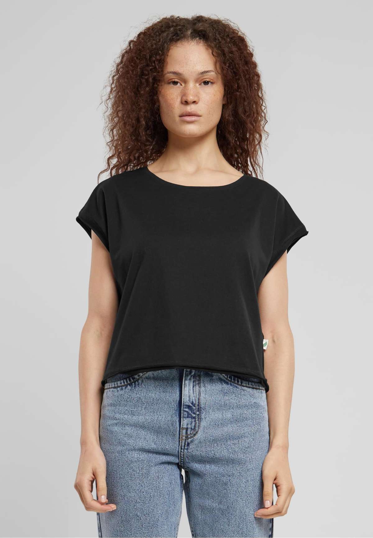 футболка »Urban Classics Damen Ladies Organic Open Edge Tee«