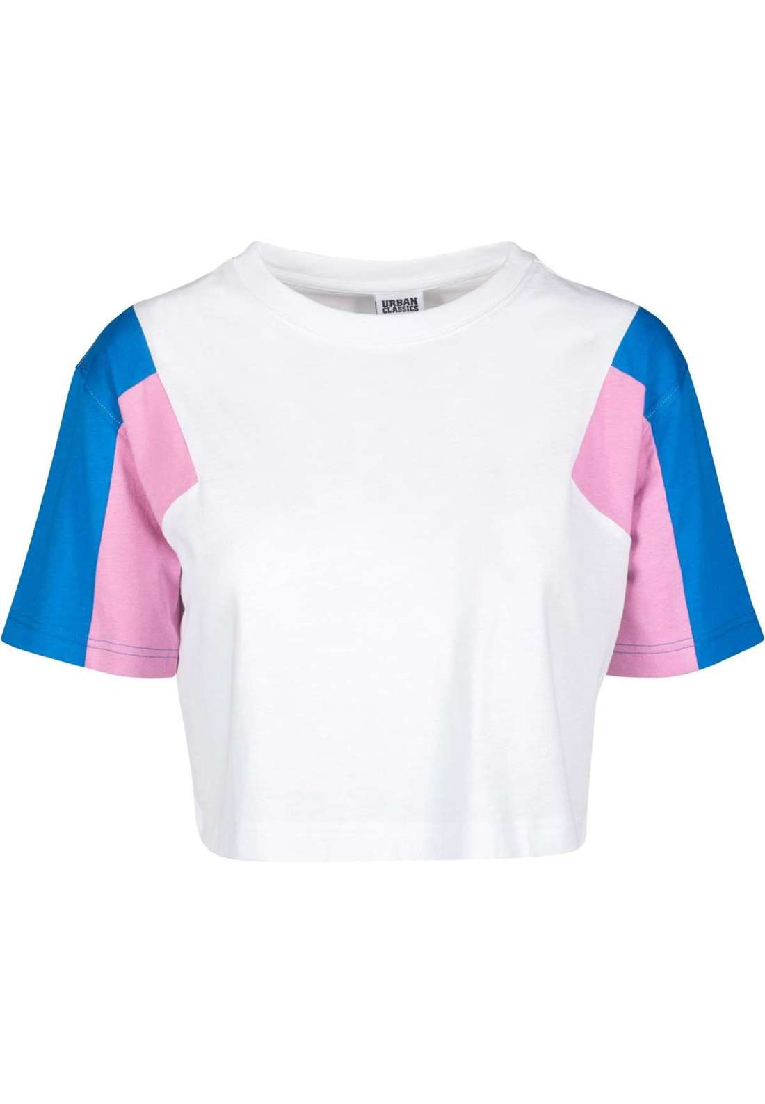 футболка Urban Classics Damen Ladies 3-Tone Short Oversize Tee