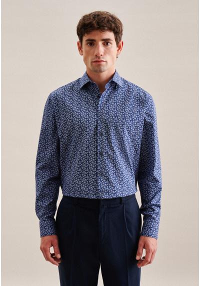 Деловая рубашка, стандартный размер, удлиненные рукава, воротник «Кент», цвет «пейсли»