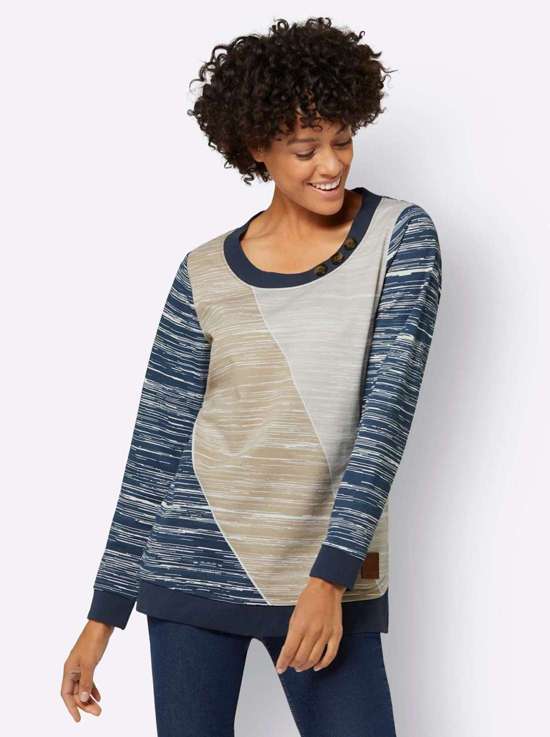 темно-синий-экрю-с рисунком