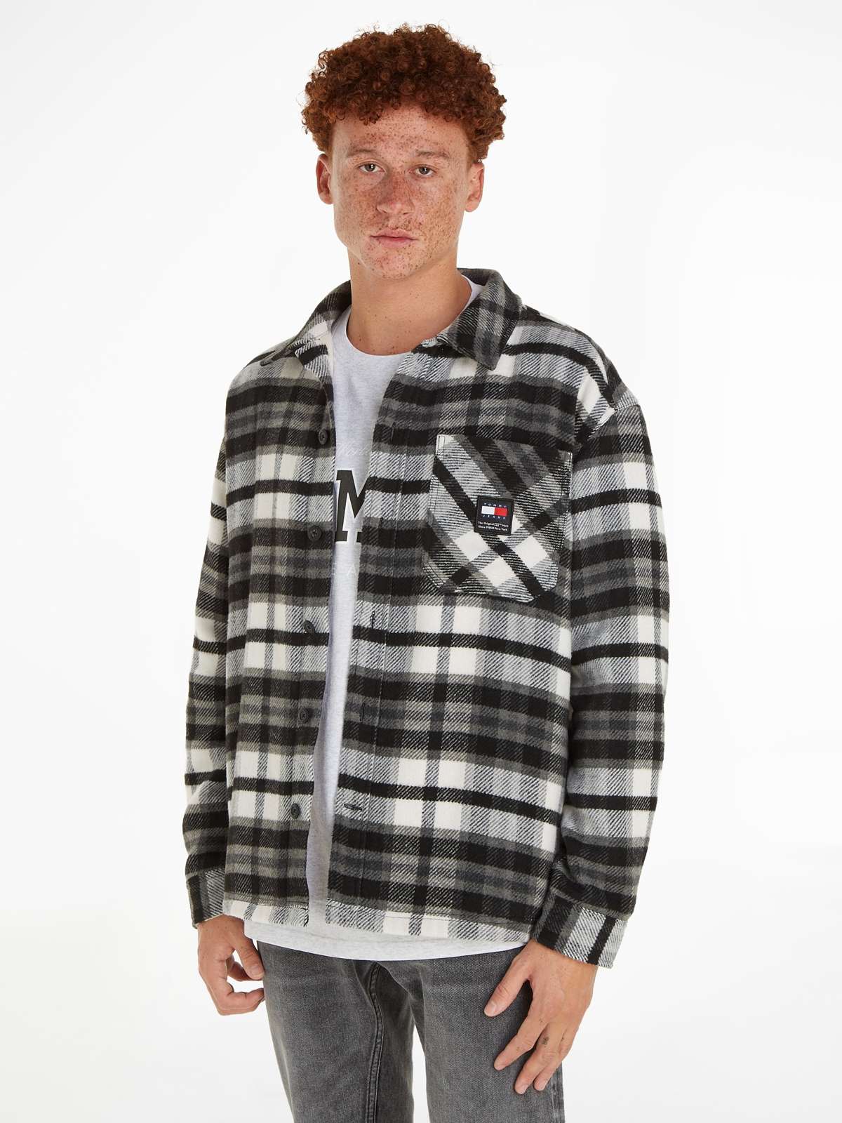 Флисовая рубашка TJM FLEECE LINED CHECK SHIRT EXT