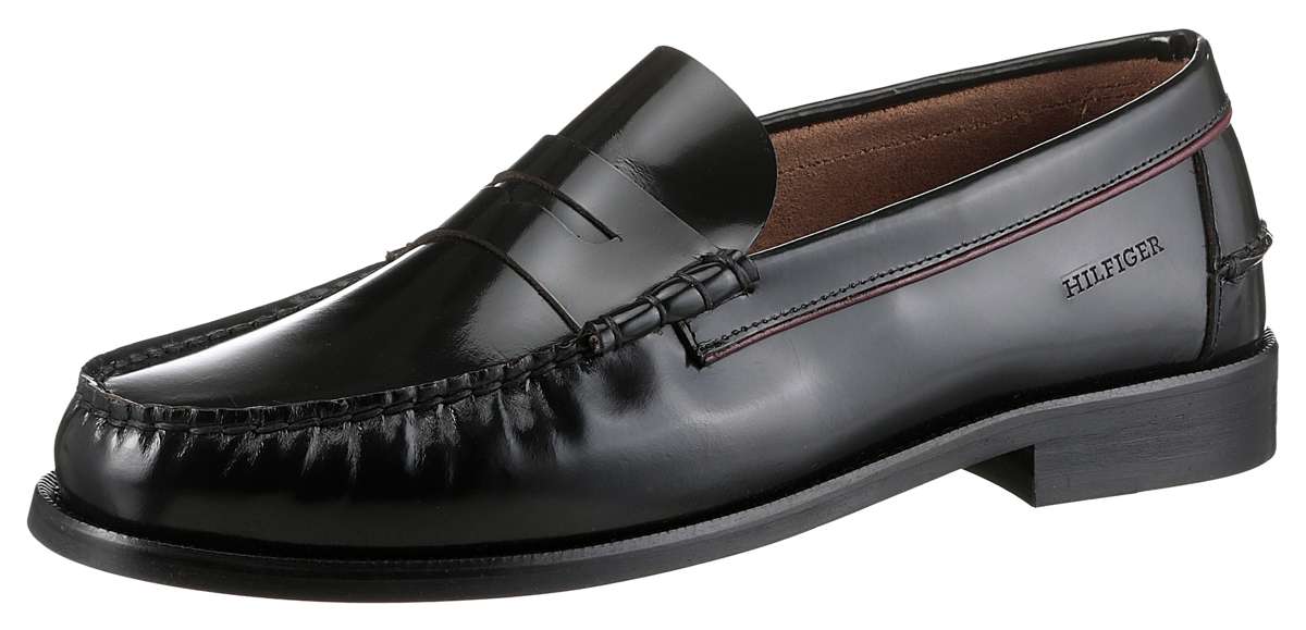 тапочка CLASSIC HILFIGER LEATHER LOAFER