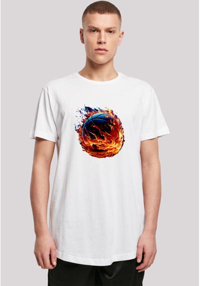 футболка Basketball On Fire Sport LONG
