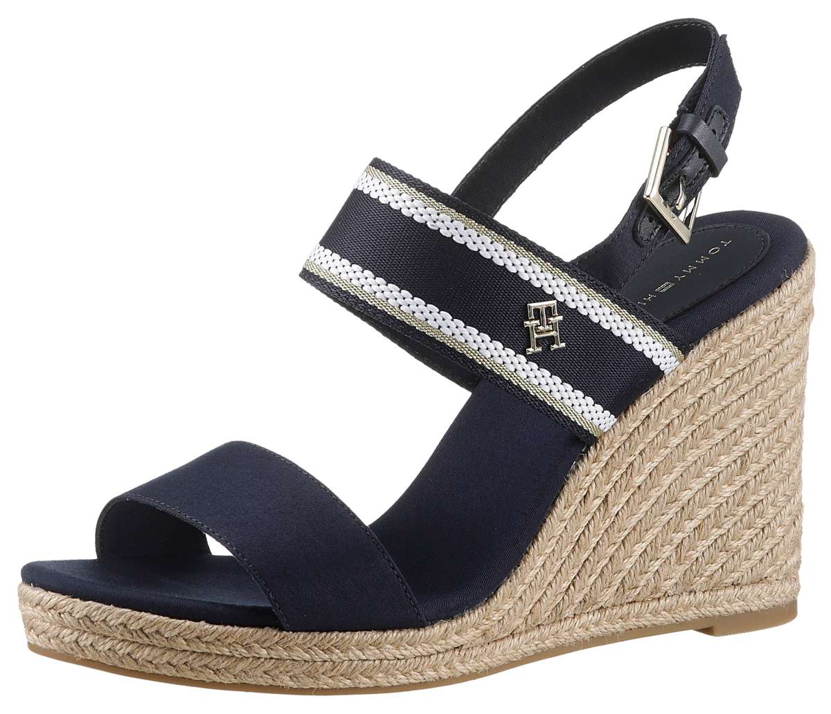 босоножки на танкетке WEBBING HIGH WEDGE SANDAL