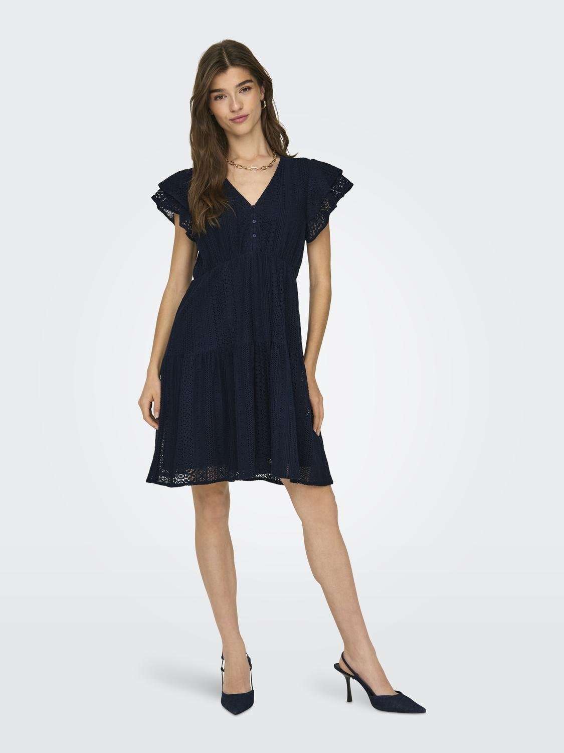 Мини-платье ONLHELENA LACE CAPSL DRESS WVN NOOS