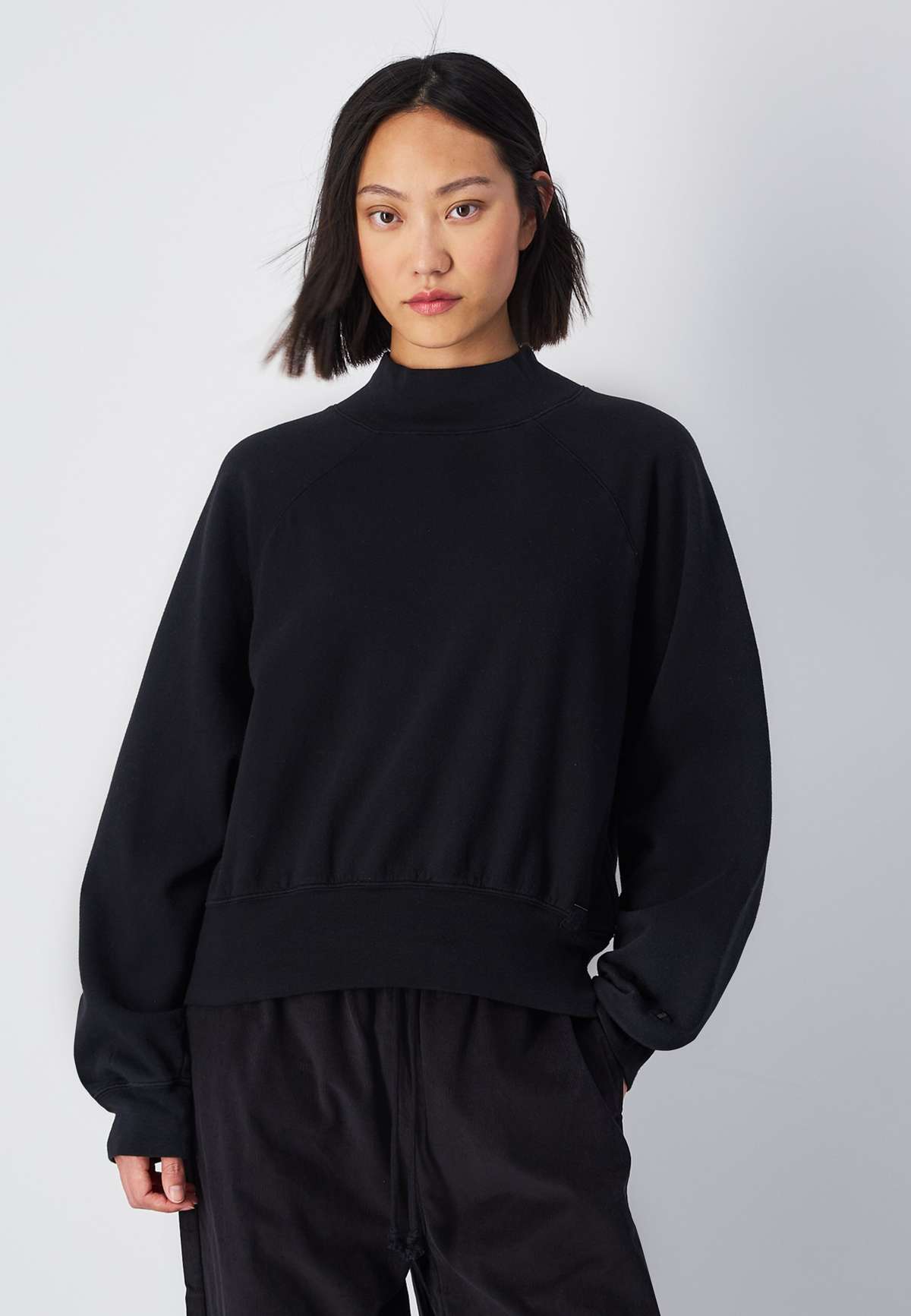 толстовка Mock Turtle Neck Long Sleeves Sweatshirt