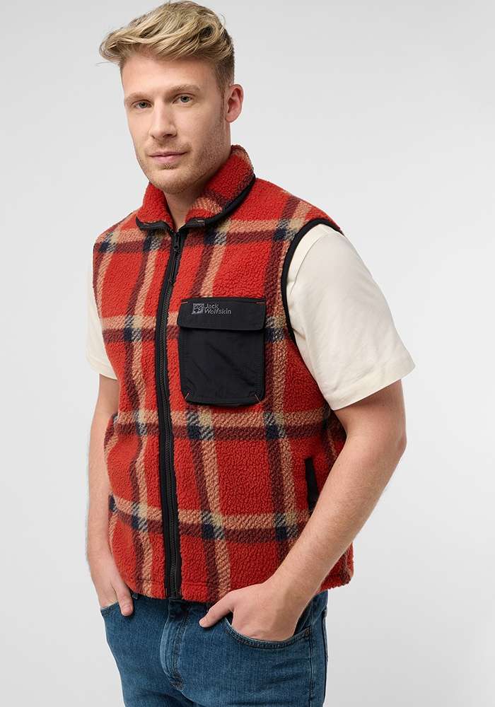 Флисовый жилет FELSLICHT CHECK VEST M