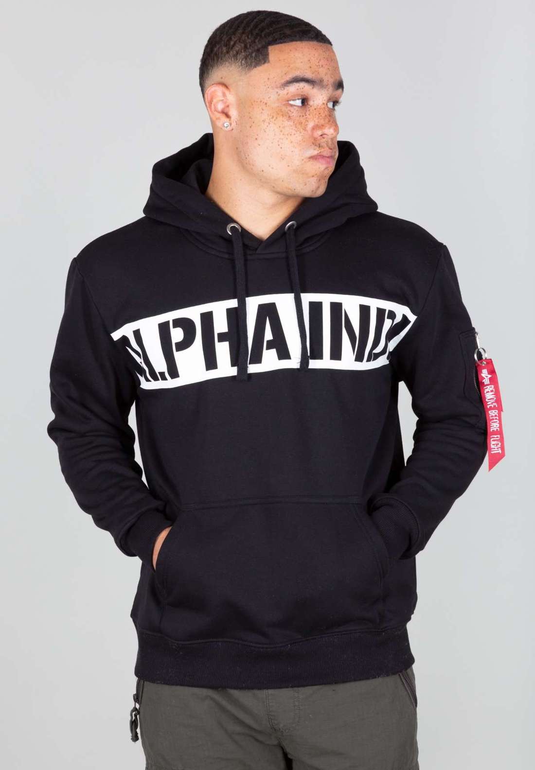 Толстовка с капюшоном Men - Hoodies Printed Stripe Hoodie