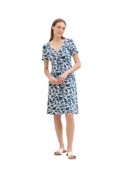 blue abstract floral design