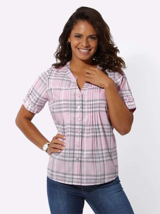 розовый-каменно-серый-в клетку