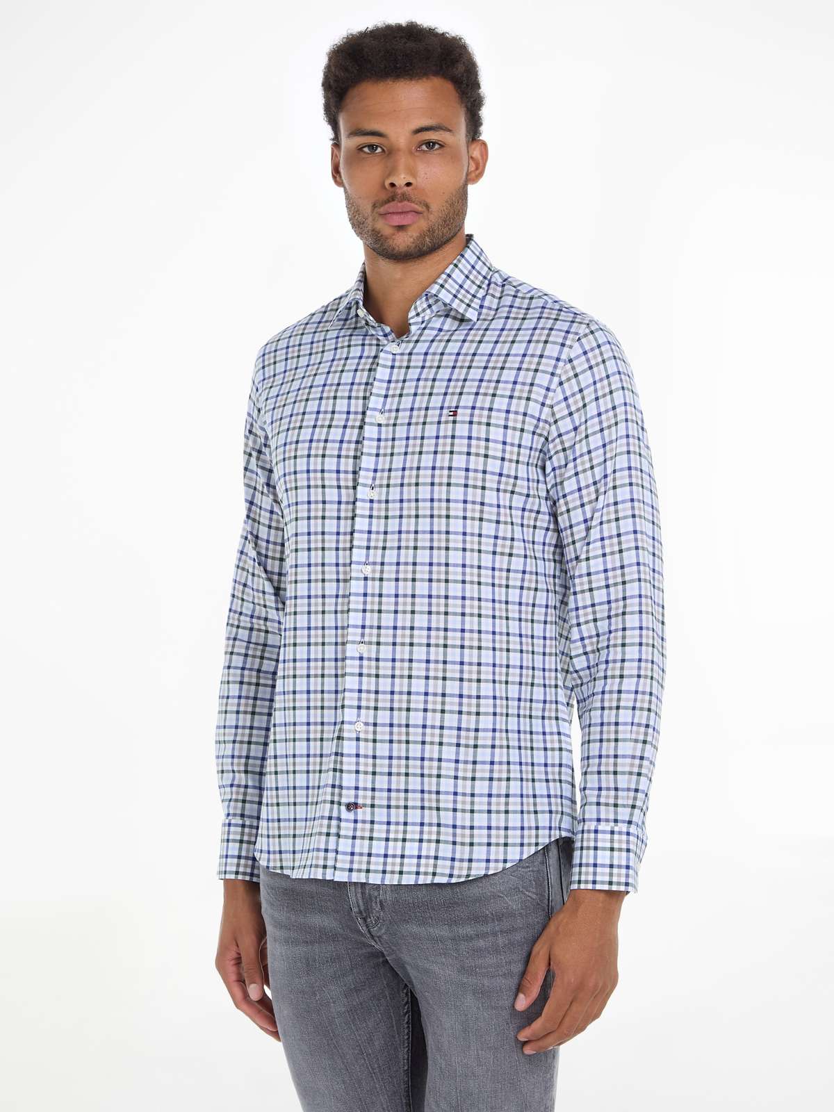 Деловая рубашка CL STRETCH TWILL GINGHAM RF SHRT