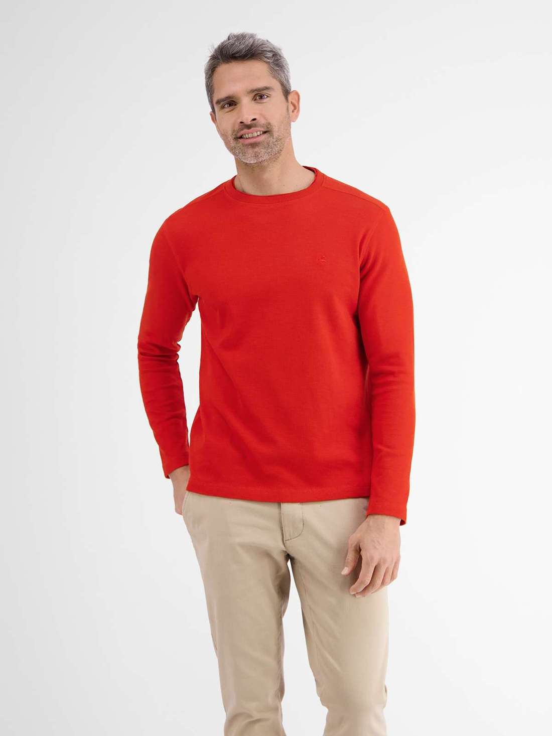 Рубашка с длинным рукавом LERROS Longsleeve in Strukturqualität