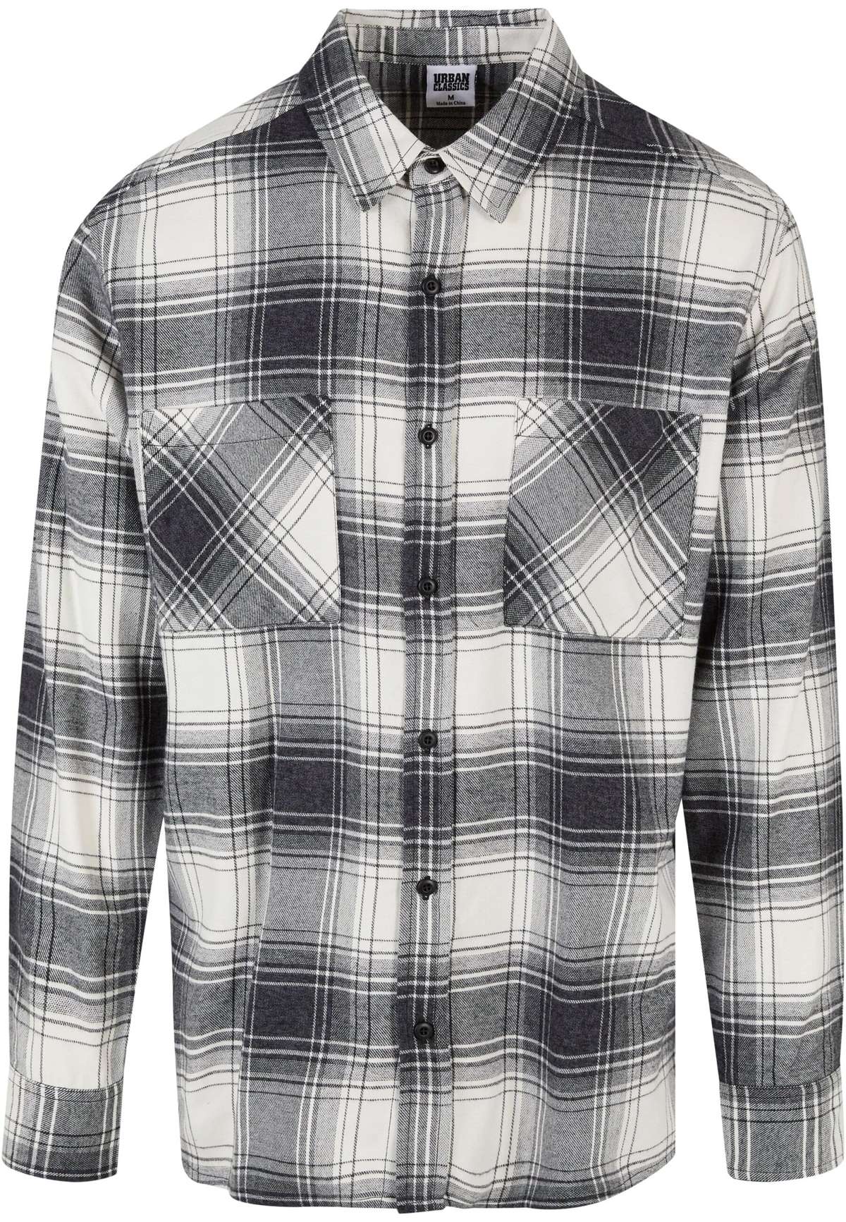 Рубашка с длинным рукавом Urban Classics Herren Mock Check Shirt