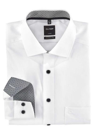 Деловая рубашка с контрастными цветными деталями Luxor modern fit