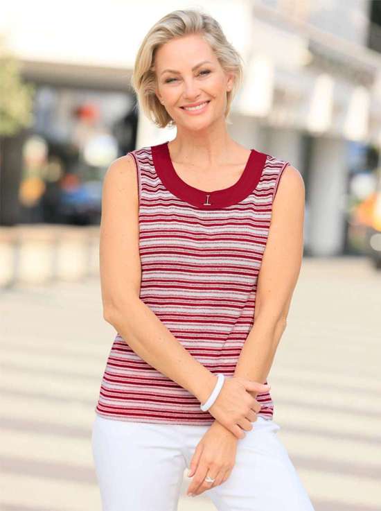 вишневый-белый-полосатый