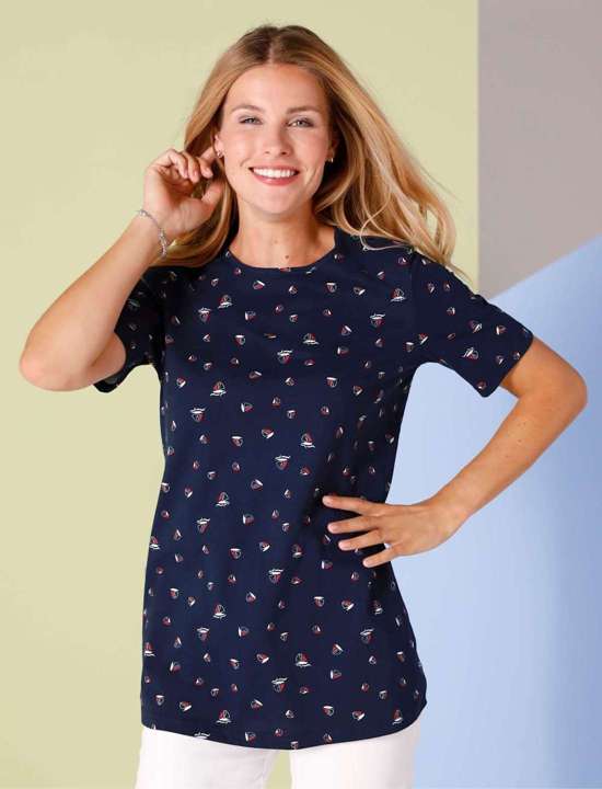 темно-синий-красный-с рисунком