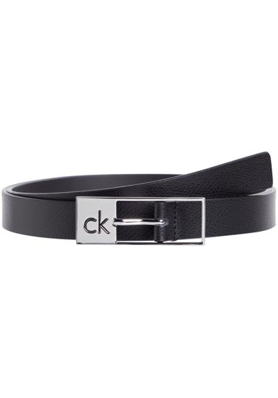 Кожаный ремень CK CUT SQUARE BUCKLE 2.0_CAVIAR