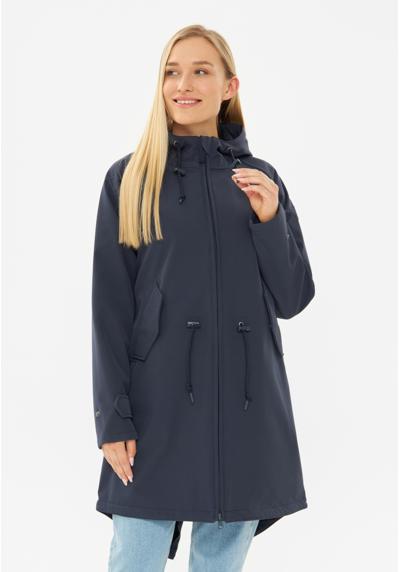 Куртка Softshell, не содержит ПВХ и ПФУ, водоотталкивающая, ветронепроницаемая, с капюшоном.
