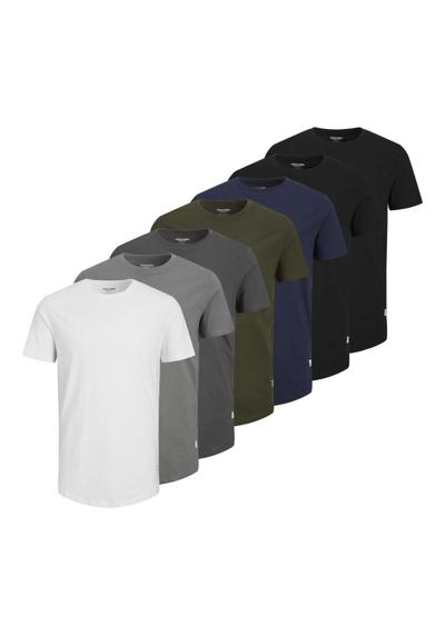 рубашка с круглым вырезом JJENOA TEE SS CREW NECK 7PK MP NOOS