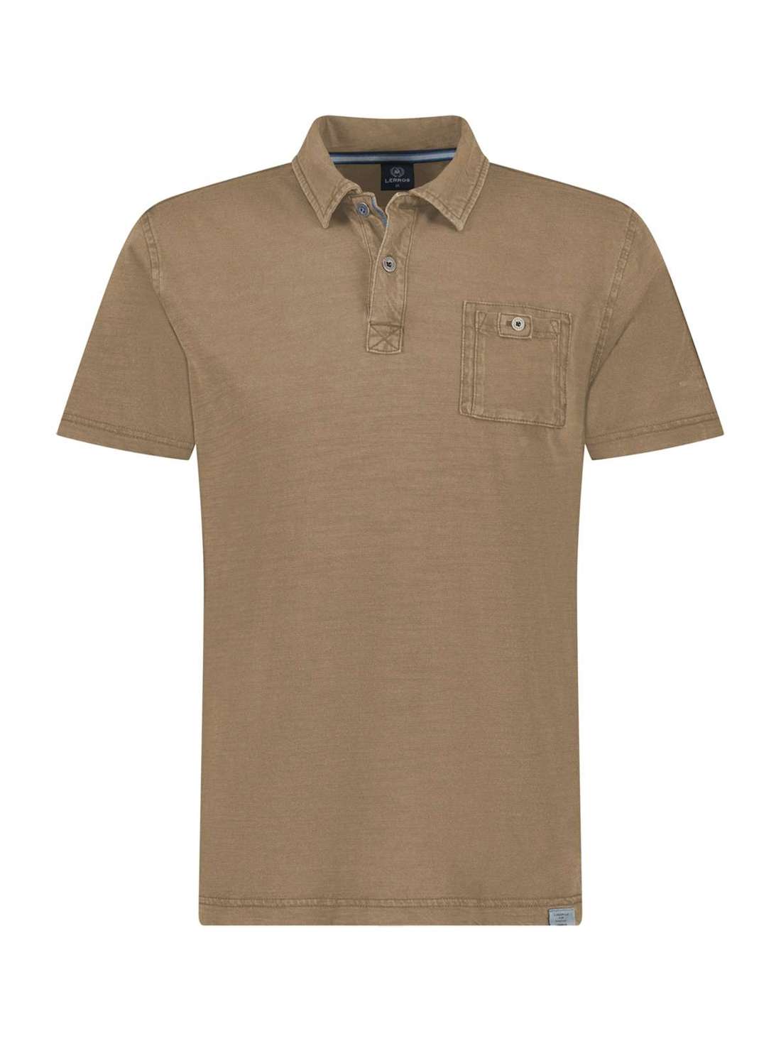 рубашка поло LERROS Poloshirt in weicher, gewaschener Jerseyqualität