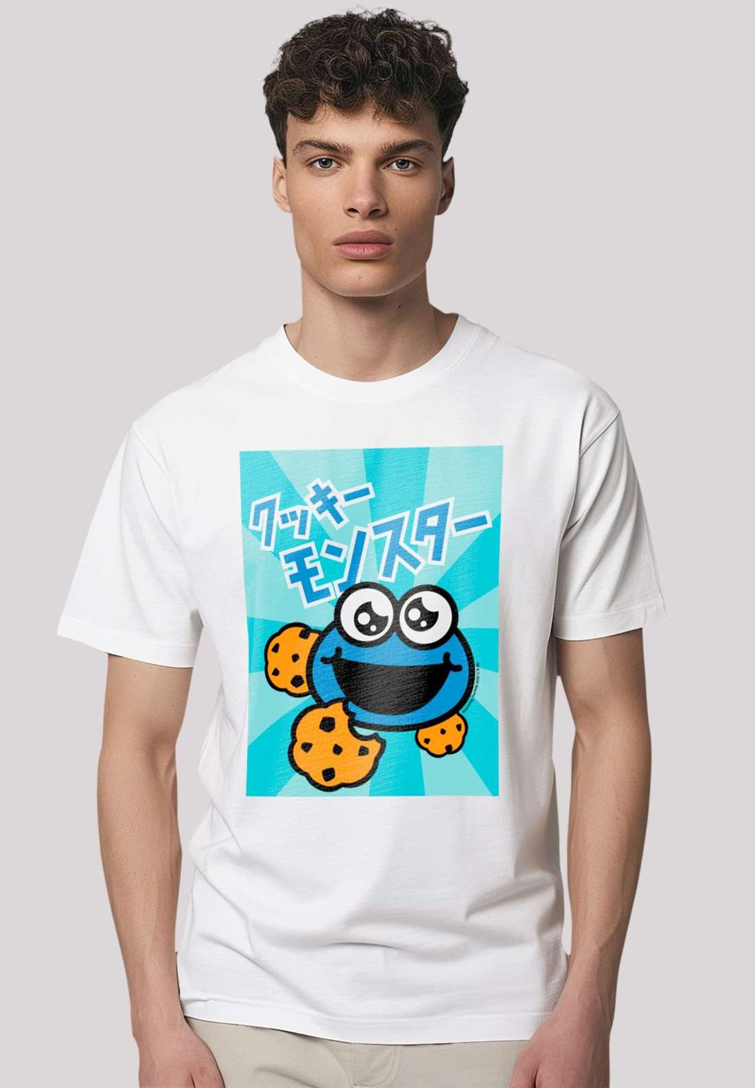 футболка Sesamstraße Cookie Monster Anime