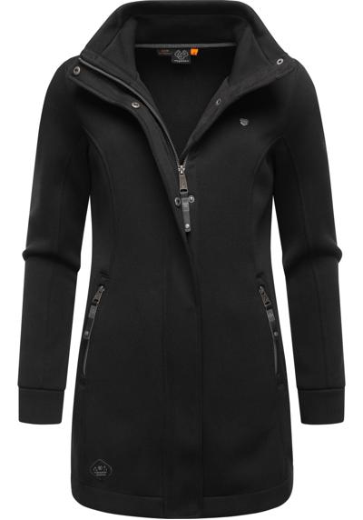 Толстовка, элегантная куртка на молнии с высоким воротником тонкой вязки.