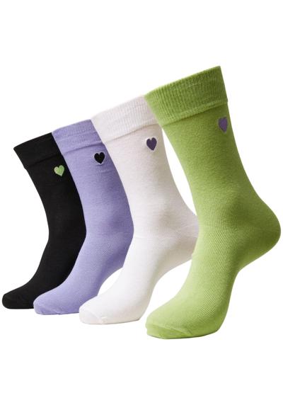 Базовые носки»Urban Classics Unisex Heart Socks 4-Pack«