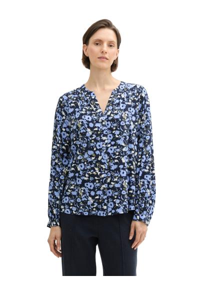 blue autumn floral design